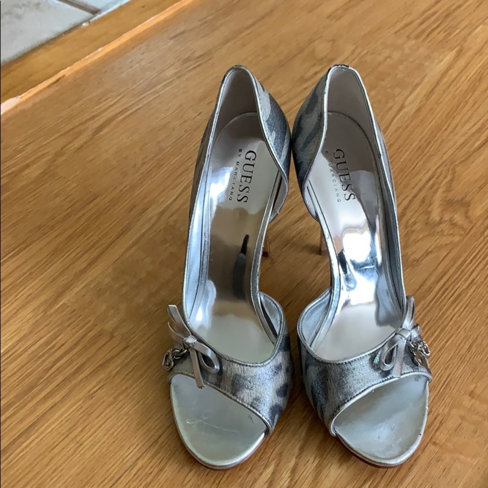 Guess silver shoes
